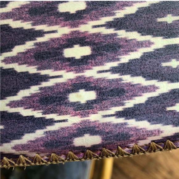 Mlavi Boho purple Ikat print vegan wallet - Picture 11 of 13